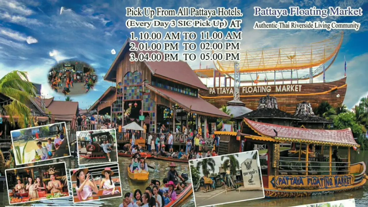 Pattaya Floating Market ticket Pattaya Floating Market ticket